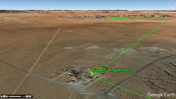 The district has spent $5 million in federal CARES Act money to install infrastructure – towers, receivers and radio transmitters – which connect the school through a relay that goes over mesas and finally to the student’s house.