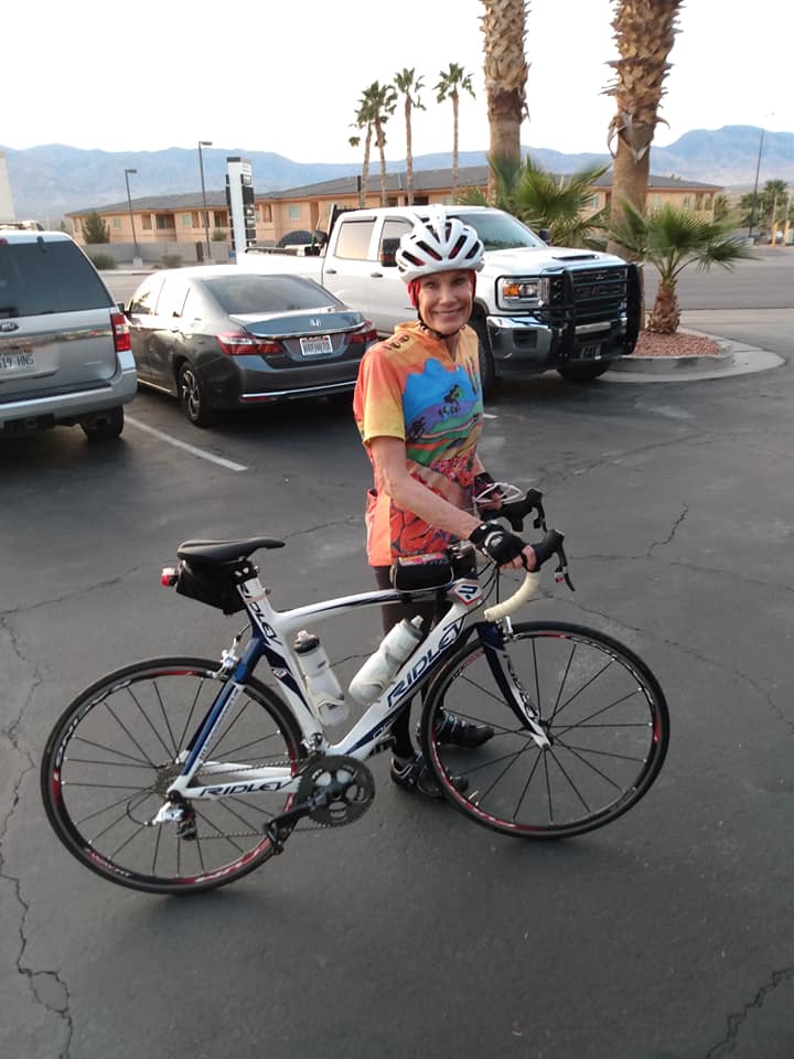 Vicky Nielsen poses for a picture at the Mesquite Madness event on March 20.