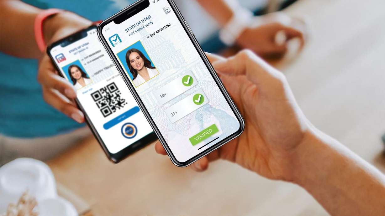 An example of a mobile driver's license provided by the Utah Driver's License Division. The division expects thousands of Utahns to sign up for a mobile license this year before it's officially made public next year.