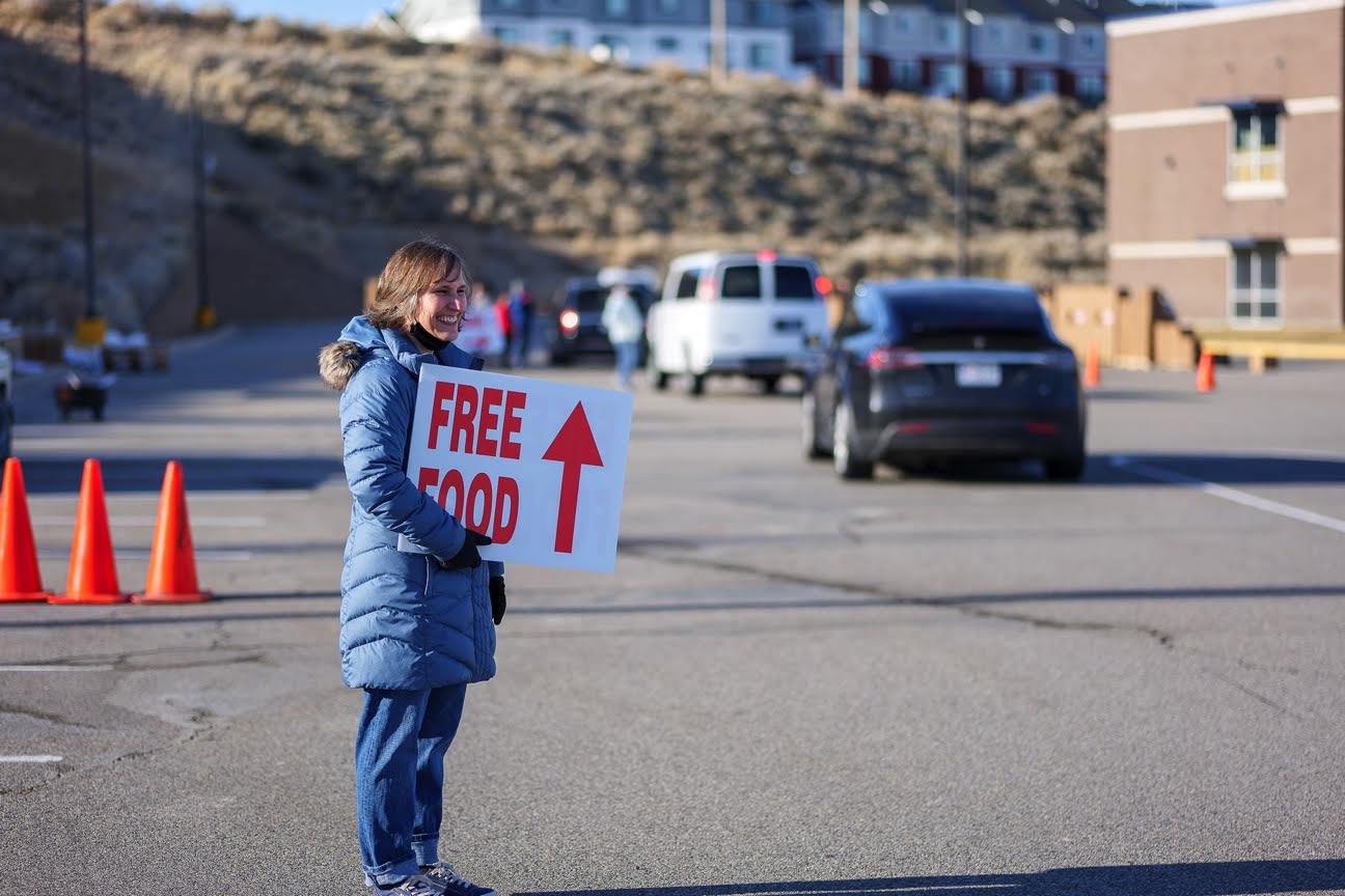 The Front Church has held three distribution events so far, giving away 40,000 pounds of food each time. (Photo courtesy of The Front Church)