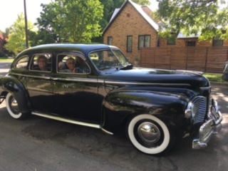 Louise getting a ride for her 89th birthday.