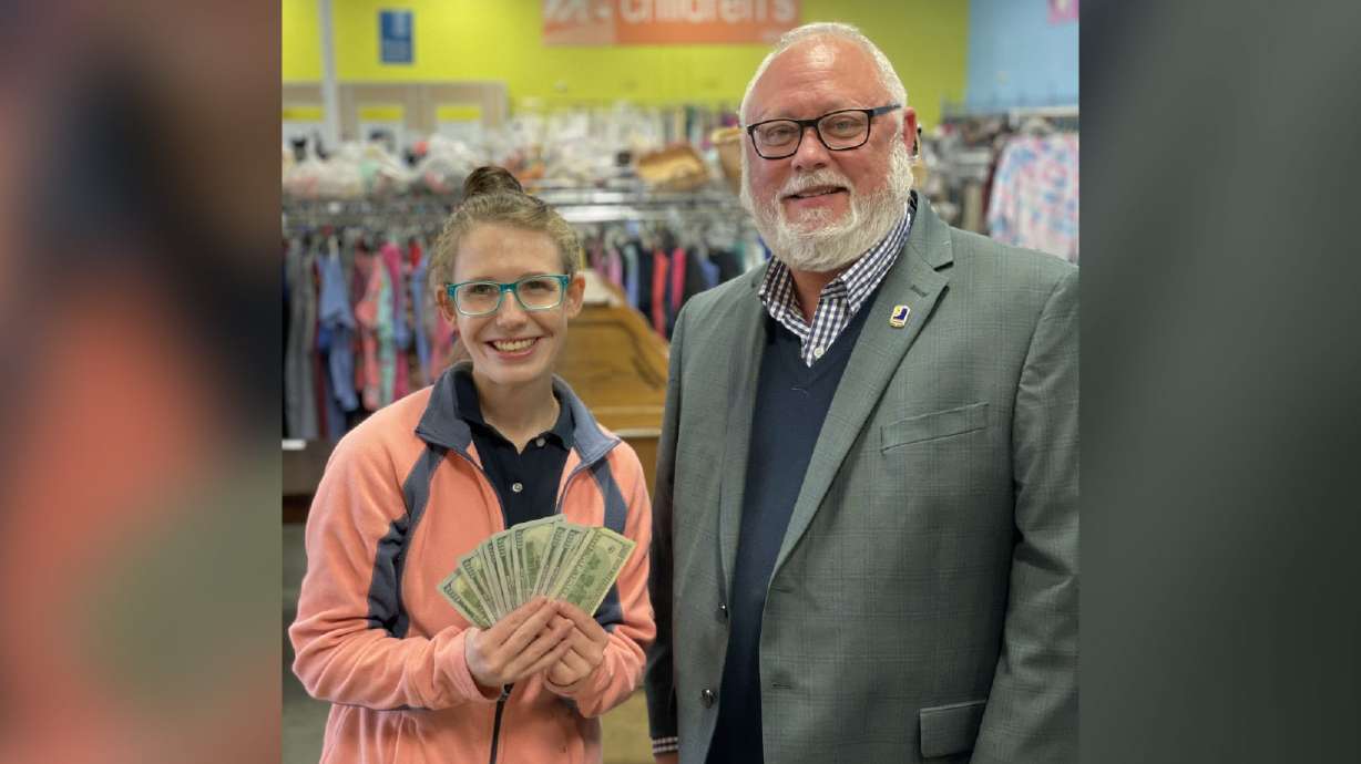 A woman who found $42,000 tucked in a donation. She helped return they cash to the donor and ended up with a $1,000 gift. All photos are courtesy of Goodwill Industries of Central Oklahoma, who gave permission for CNN to use across all platforms and distribute to affiliates.