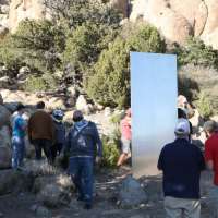 Iron County's metallic monolith now missing after being visited by weekend crowds