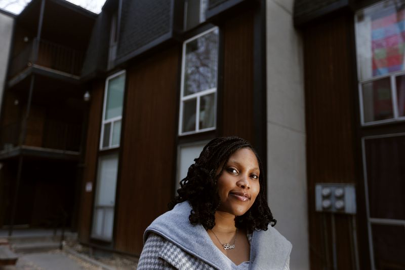 Jasmine Walton is photographed at her rental apartment
in Salt Lake City on Wednesday, March 10, 2021. Walton and her
fiancé are in the process of trying to buy their first
home.