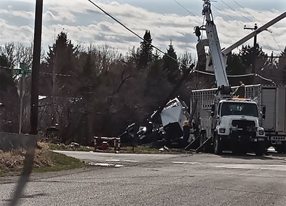 Two people were killed and three were rushed to the hospital following a crash in Blackfoot, Idaho, Tuesday, April 6, 2021.