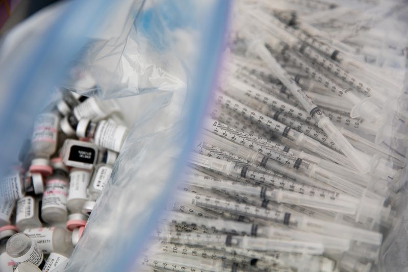 Doses of the Pfizer-BioNTech COVID-19 vaccine are at
the ready for a vaccination event at the Khadeeja Islamic Center
and Mosque in West Valley City on Friday, March 26,
2021.