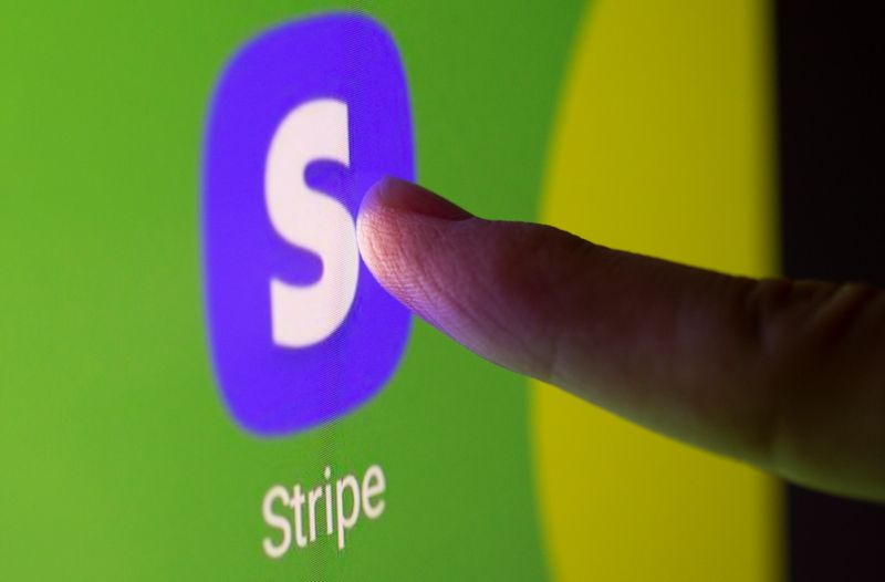 Stripe app logo is displayed in this illustration taken March 15, 2021. REUTERS/Dado Ruvic/Illustration