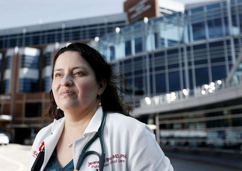 Dr. Jeanette Brown, a pulmonary and critical care physician and assistant professor at the University of Utah School of Medicine, is pictured at the University of Utah Hospital in Salt Lake City on Wednesday, March 31, 2021. U. Health is tentatively set to launch a post-COVID-19 clinic in June that will aide researchers in better understanding the long-term symptoms of COVID-19.