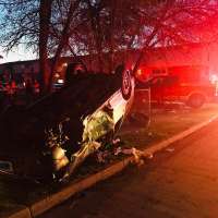 4 people hospitalized after rollover crash in Salt Lake City