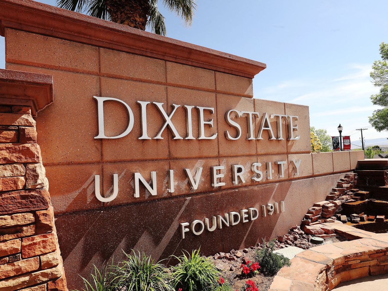 Dixie State University in St. George is pictured on
Friday, April 9, 2021. The Dixie State University board of
trustees’ executive committee has began a name change process for
the university.