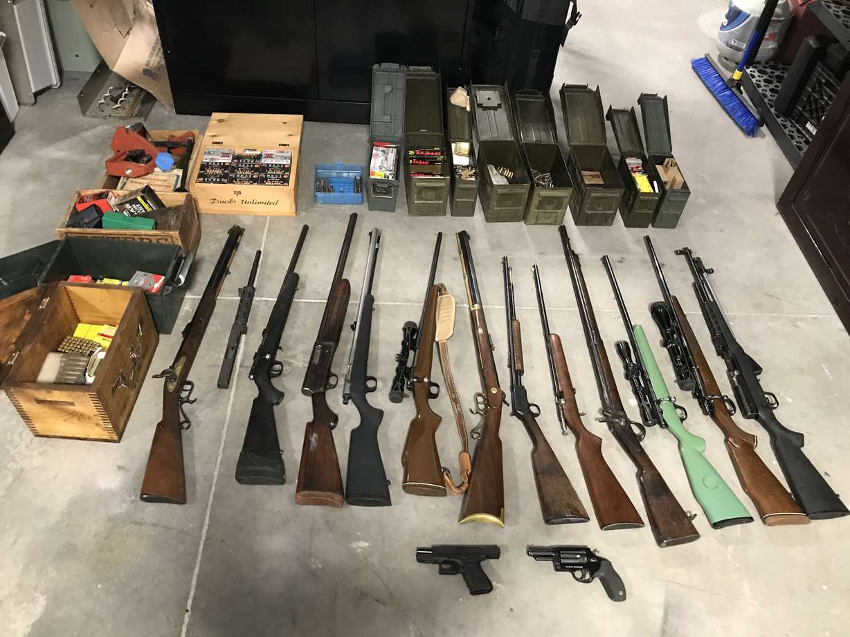 More than a dozen weapons were seized the week of Monday, April 12, 2021, in Tooele County as part of an ongoing investigation into 30 firearms stolen from the safe of a Vietnam War veteran.
