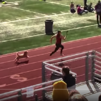 Pup movin' on up: Dog races past competition at recent Logan High track meet