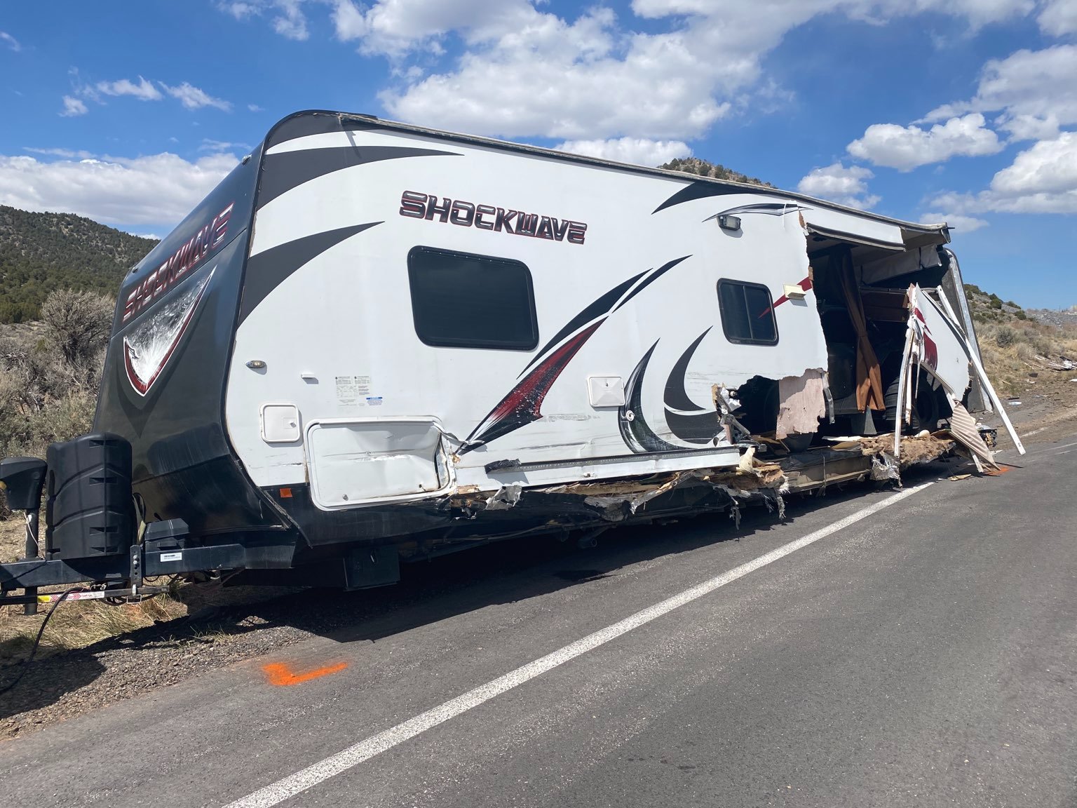 A man driving a van on U.S. 6 hit a large trailer on Thursday, April 22, 2021, sending debris through the windshield that killed the driver of the van, according to the Utah Highway Patrol.