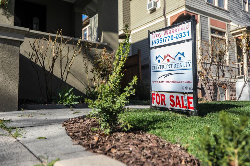 A residence for sale in Salt Lake City on Friday, April
9, 2021.