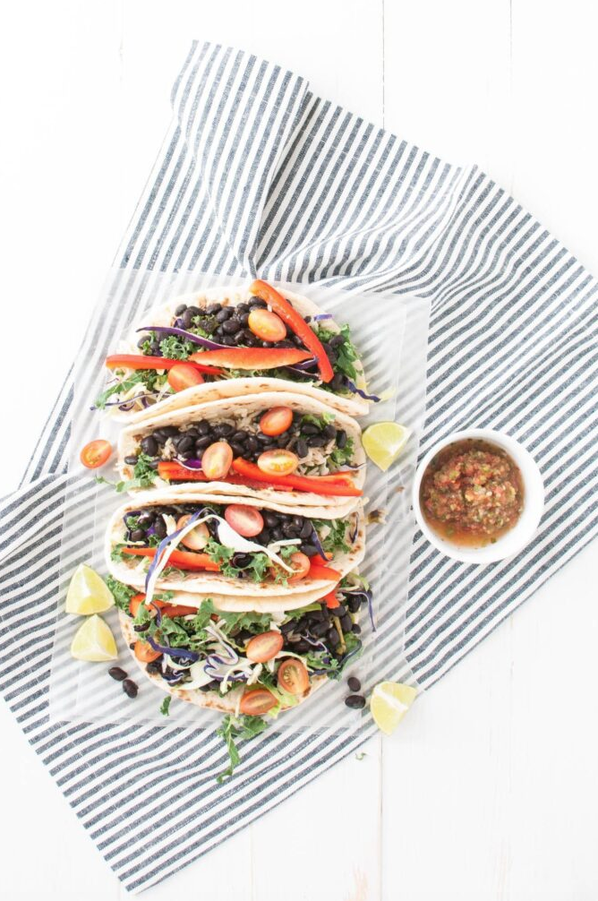 Black Bean Veggie Tacos