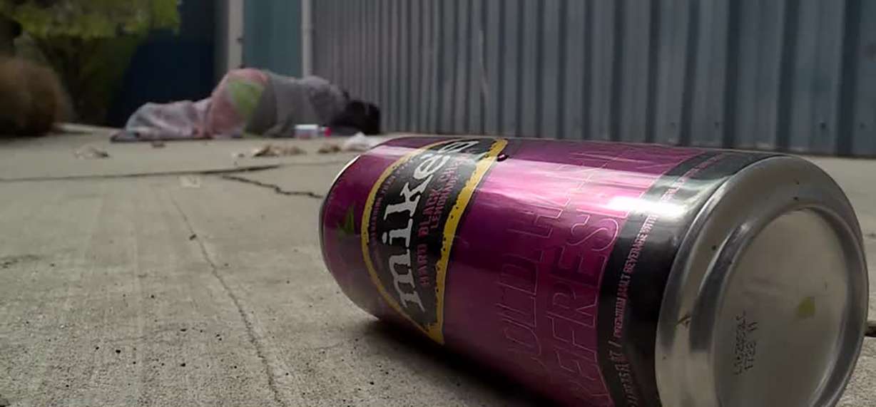 A property owner calls on city and state leaders, and police, to close a homeless camp near 500 West and 900 South in Salt Lake City Tuesday, April 27, 2021.