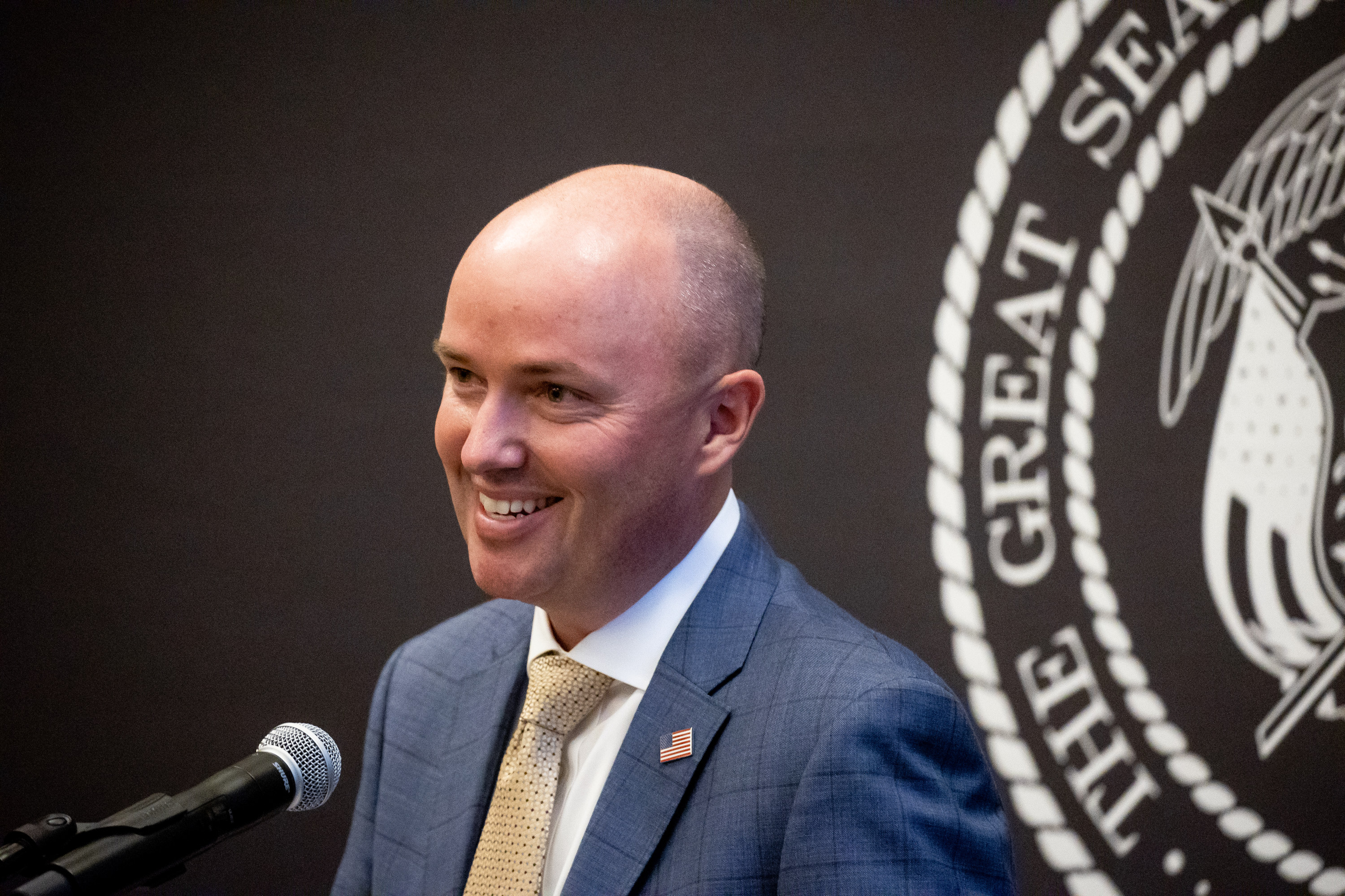 Gov. Spencer Cox speaks during a briefing on COVID-19 at the Capitol in Salt Lake City on Thursday, April 29, 2021.