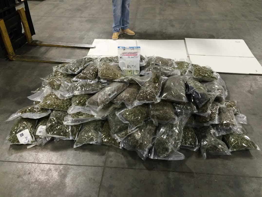 Police say more than 100 pounds of marijuana and more than $50,000 in cash were seized from a basement apartment in Riverton in May of 2018.