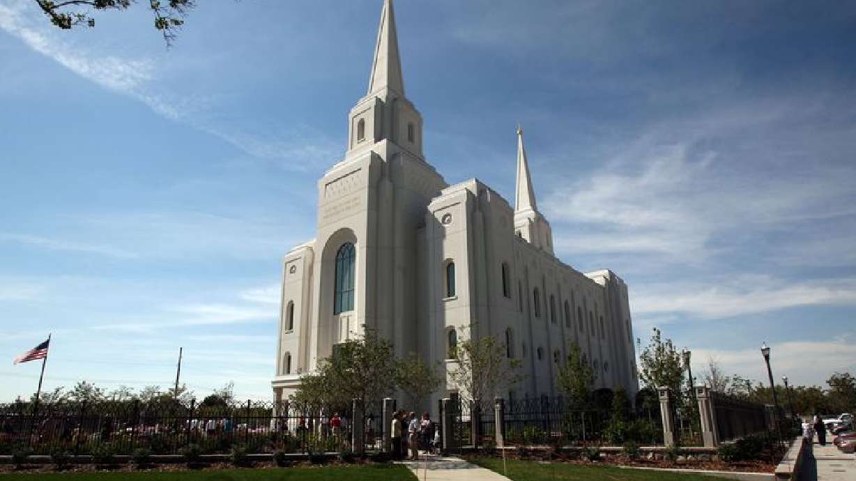 The First Presidency of The Church of Jesus Christ of Latter-day Saints announced on Tuesday that temple worship will return to normal, as COVID-19 restrictions gradually end based on local circumstances. The church's Brigham City Utah Temple is pictured.