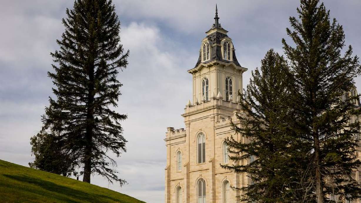 The Manti Utah Temple of The Church of Jesus-Christ of Latter-day Saints is pictured in Manti on Saturday, May 1, 2021.