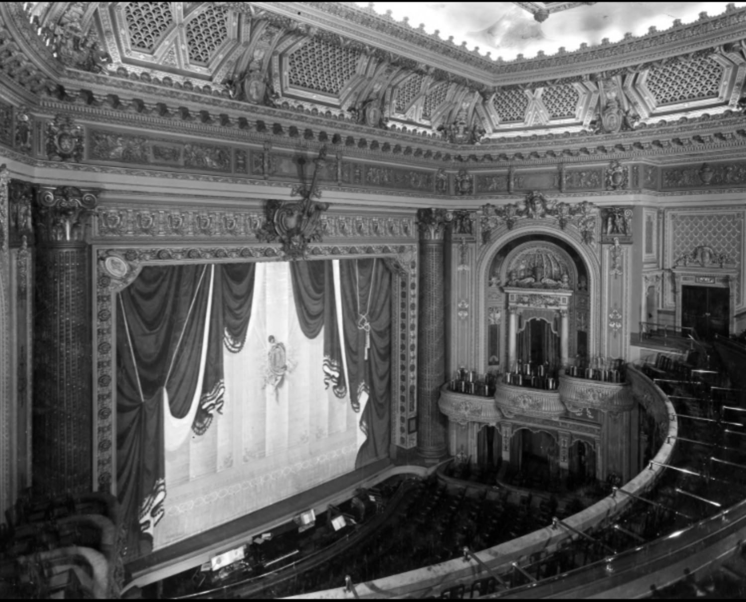 A photo of the interior of the Utah Pantages Theatre in downtown Salt Lake City take in February 1921. Among other things, the downtown theater was one of the first buildings in the nation to feature an air conditioning system.