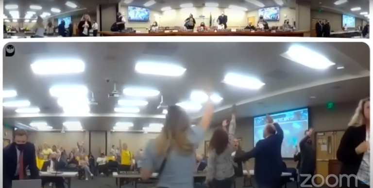 The Granite School District Board of Education meeting on May 4, 2021, came to an abrupt end after a group of attendees became agitated when a patron was not allowed to address the board. Several people now face criminal charges.