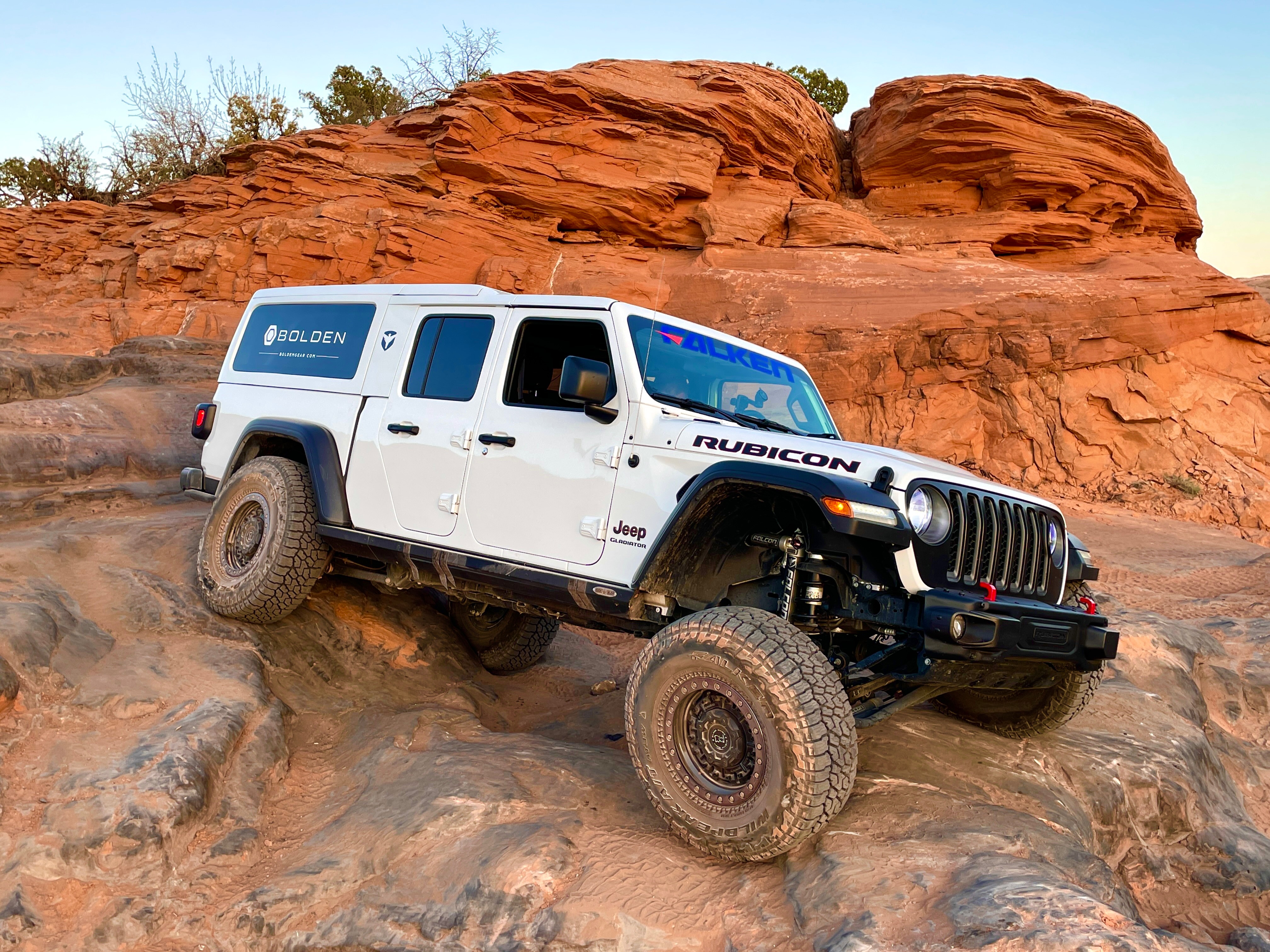Craig Cheney's Gladiator-turned three-row SUV shows it's still a Jeep in Moab.