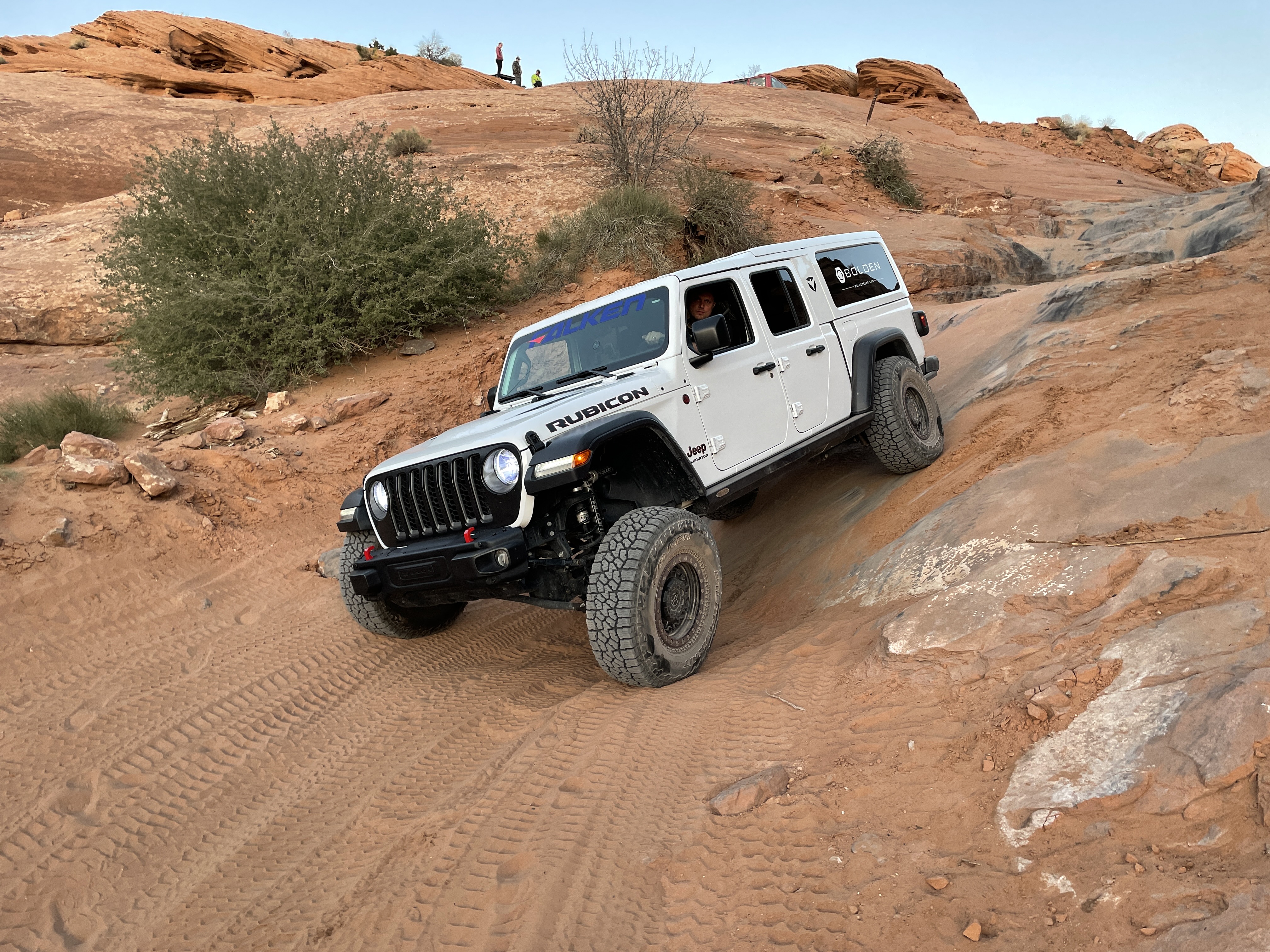 Craig Cheney's Gladiator-turned three-row SUV shows it's still a Jeep in Moab.