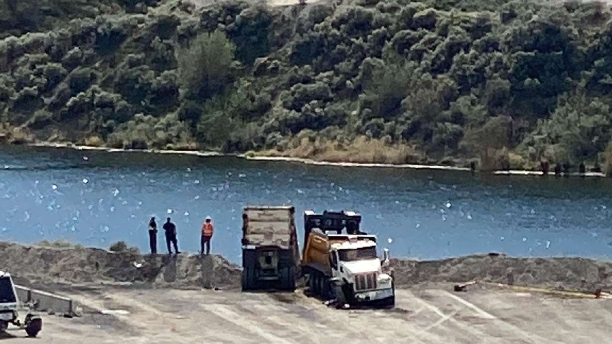 A 37-year-old man died after he jumped from the truck he was driving when it began to lose control at 11700 N. Thanksgiving Way on Thursday, Lehi police said.