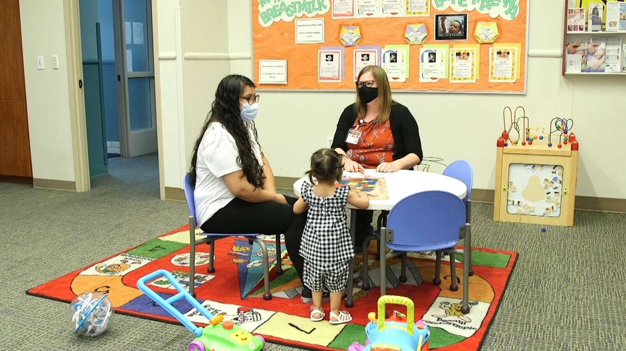 Aremis Morales connected with registered nurse Crystal Bull through the Nurse-Family Partnership when she first found out she was pregnant.