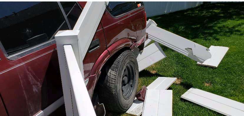 Fugitive arrested after chase in Heber City ends with 2 struck police cars, downed fence