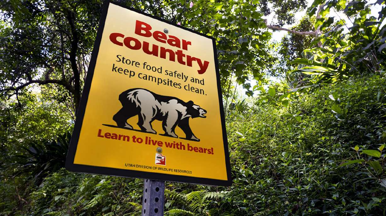 Signs are being placed to remind Utahns to store their food and keep their campsites clean.