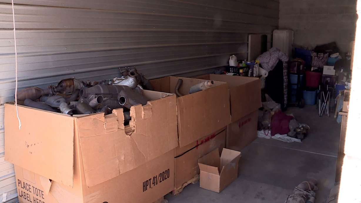 Investigators with the Utah Attorney General’s office found a storage unit with over 100 stolen catalytic converters estimated to be worth more than $100,000 on Thursday, May 6.