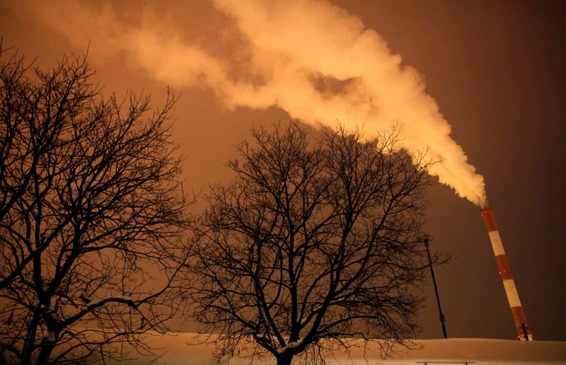 FILE PHOTO: Steam and other emissions rise from a power station in Belgrade February 7, 2012. REUTERS/Marko Djurica