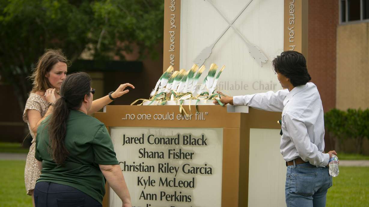 'Unfillable' memorial honors Texas school shooting victims