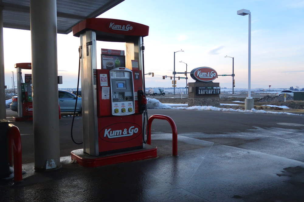 Kum and Go gas station and convenience store.