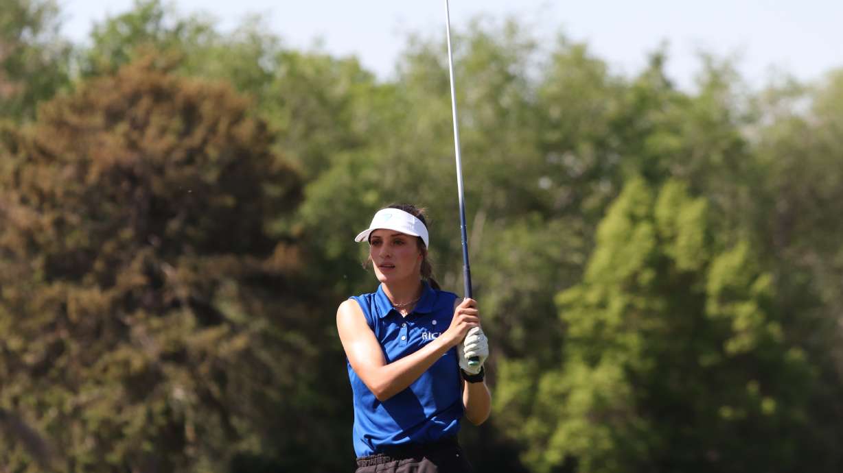 Led by medalist McKina Stacey, Rich clinched its third straight title at the Class 1A girls golf state meet, Wednesday, May 19, 2021 at Rose Park.