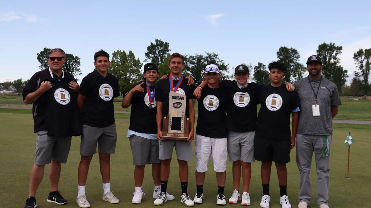 Wendover won the school's first state title since 1996 at the Class 1A state meet, Wednesday, May 19, 2021 at Rose Park in Salt Lake City. (Photo: Jesse Dodson, Fairways Media)