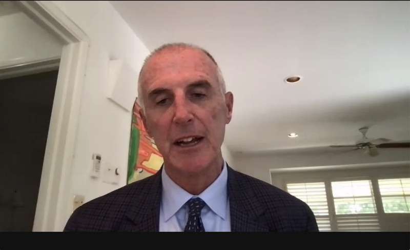 Mark Holden, Americans for Prosperity board chairman,
speaks at a Hatch Foundation webinar on bringing greater balance to
America’s legal system.