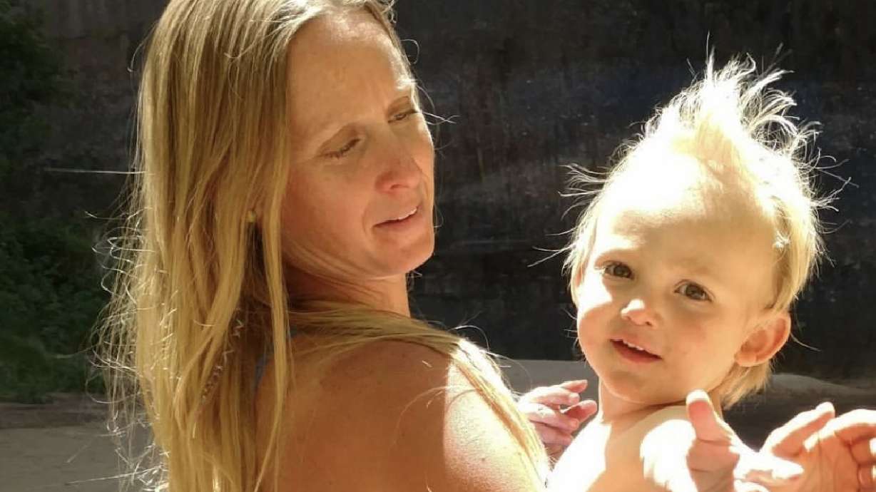 Arianne Brown is pictured with one of her sons.