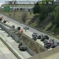 Chain-reaction crash causes closure of southbound I-15 in Roy