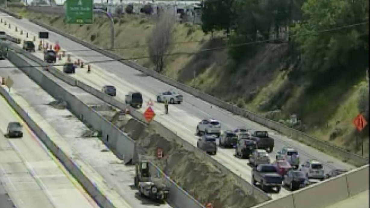 Chain-reaction crash causes closure of southbound I-15 in Roy