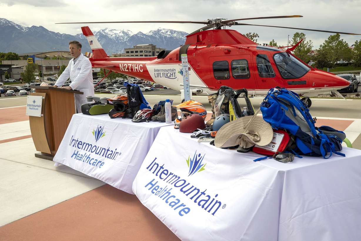 Dr. David Hasleton, of Intermountain Healthcare, talks about the importance of being safe on Tuesday, May 25, 2021. Intermountain Healthcare trauma experts remind Utahns about the importance of staying safe when out recreating in Utah's mountains, canyons, and lakes — or just out riding their bikes or running in their neighborhood.