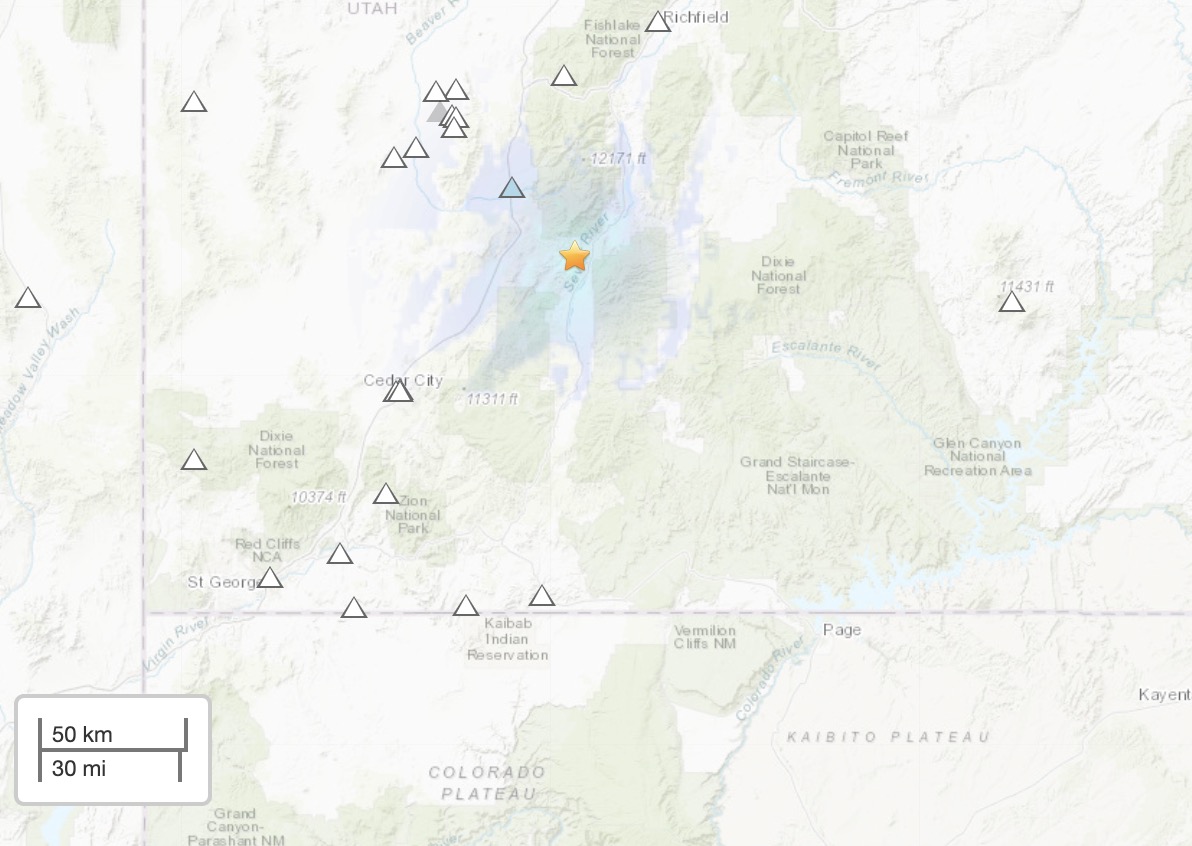 3.6 magnitude earthquake shakes southwestern Utah