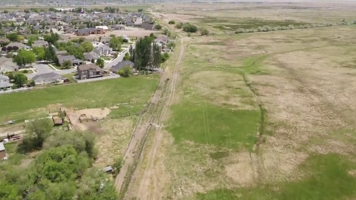 An undated aerial view of where state Route 177 will run through in western Davis County.