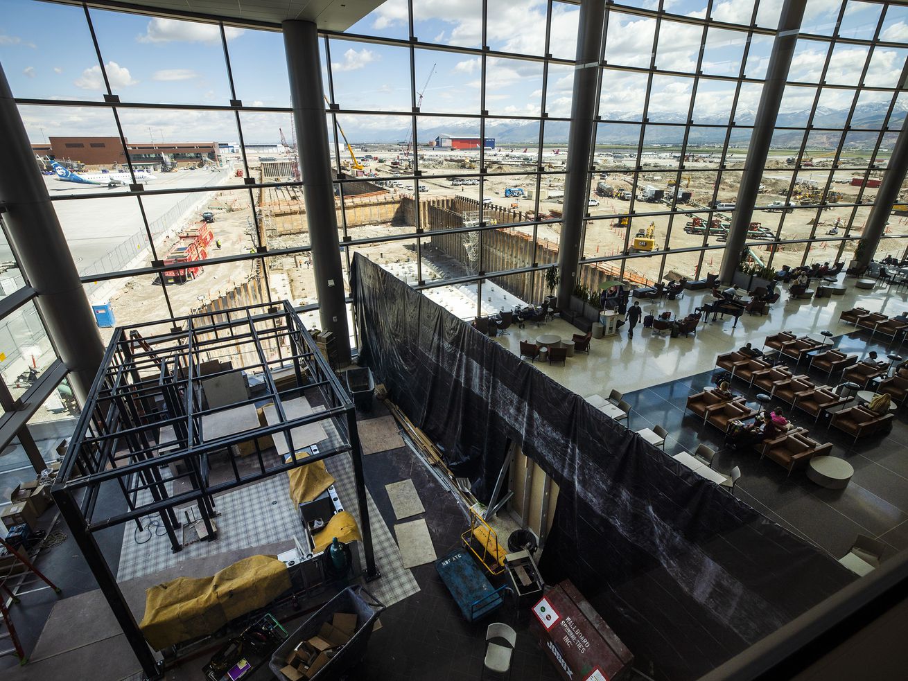 Construction continues on the new Salt Lake City
International Airport on Monday, May 24, 2021.