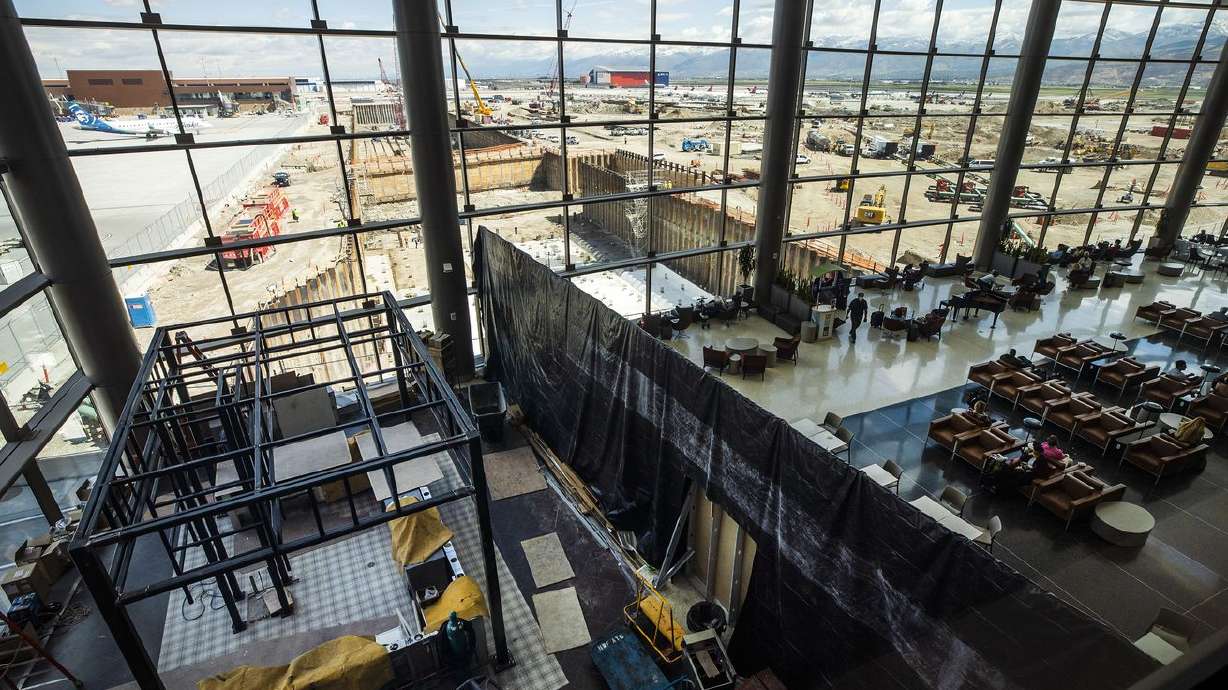 Construction continues on the new Salt Lake City
International Airport on Monday, May 24, 2021.