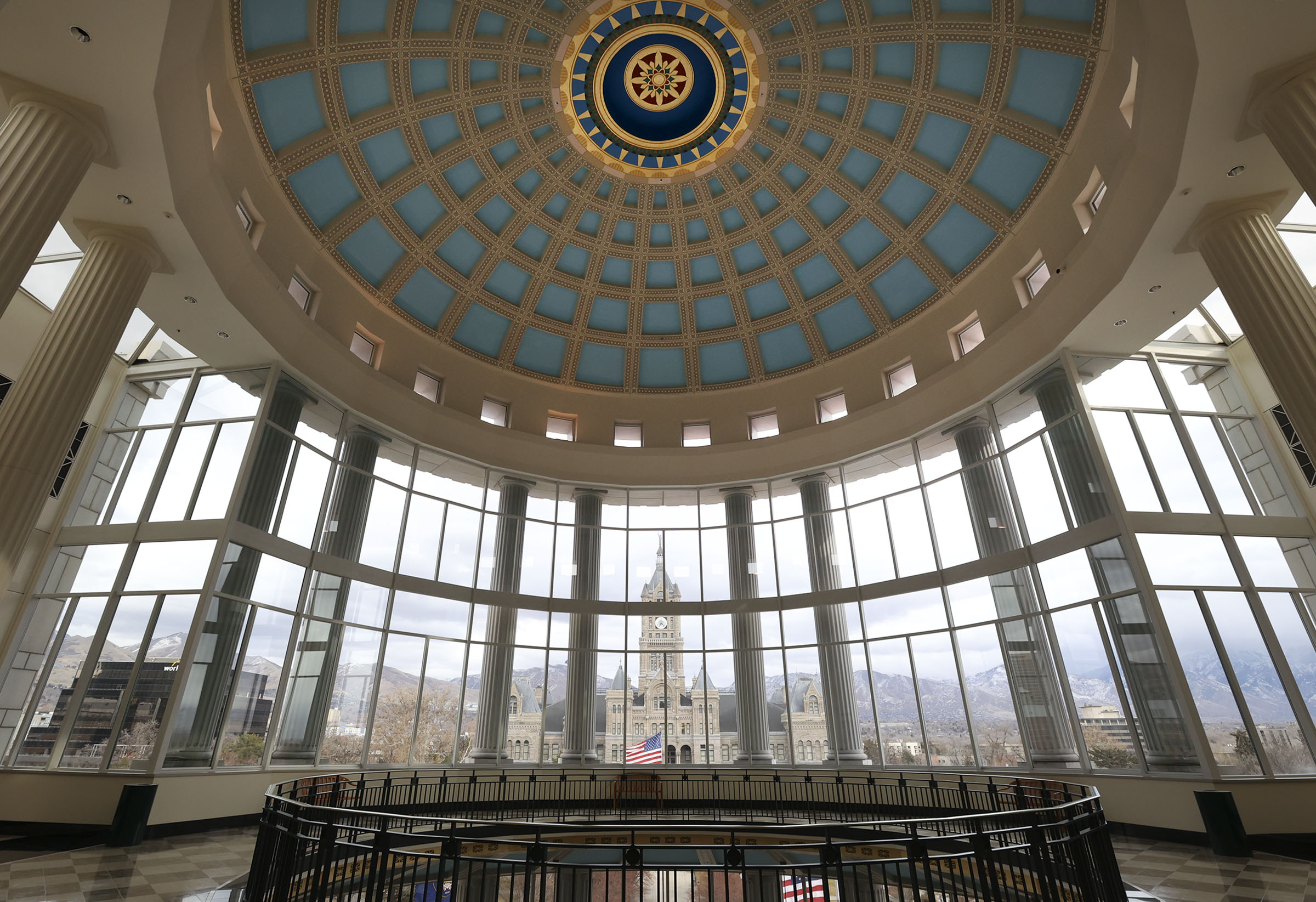 The fifth floor of the Matheson Courthouse in Salt Lake City is pictured on Friday, Jan. 22, 2021.