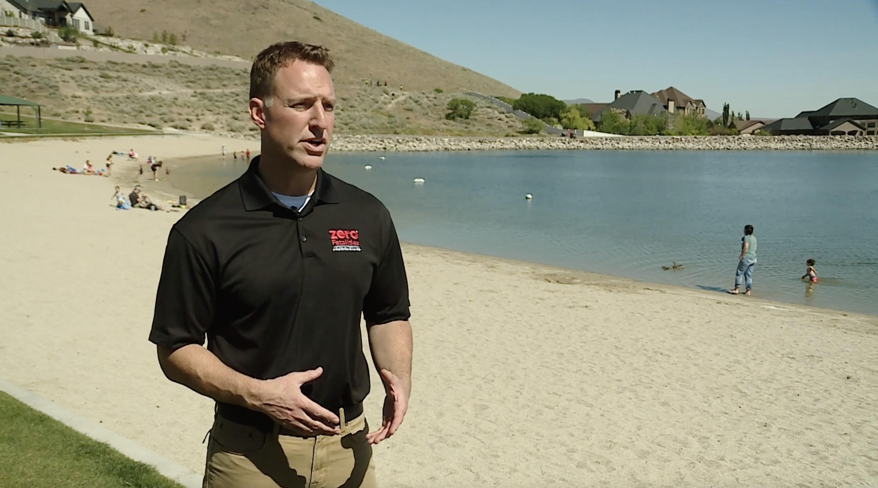 John Gleason, spokesman with the Utah Department of Transportation, discusses summer road safety in Herriman on Thursday, May 27, 2021.