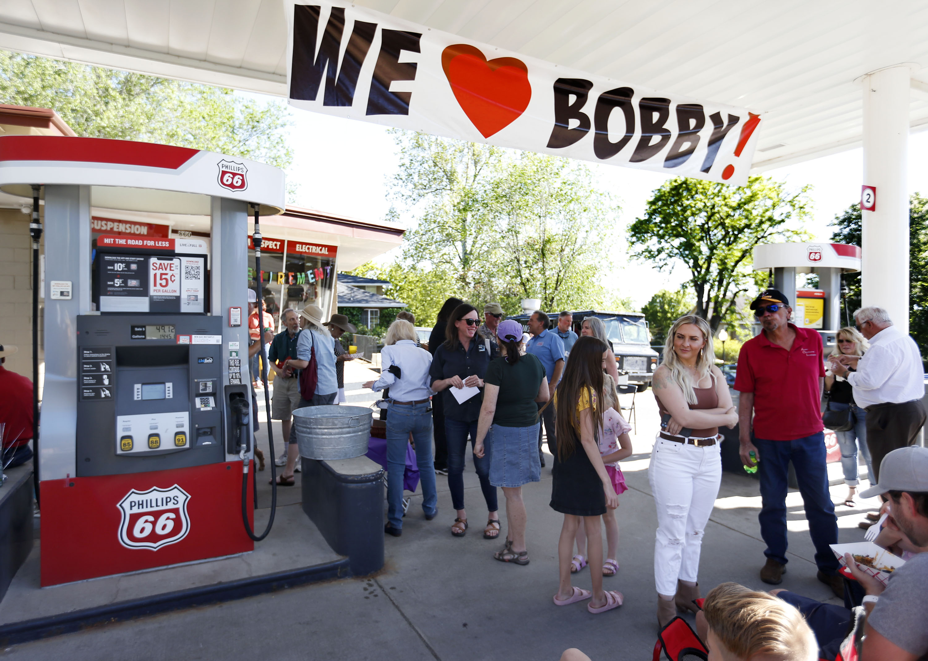 A retirement party for Bobby Rose, owner of 3rd Ave. Car Clinic,  takes place in Salt Lake City on Thursday, May 27, 2021. Rose is retiring and closing his auto repair shop after 34-plus years.